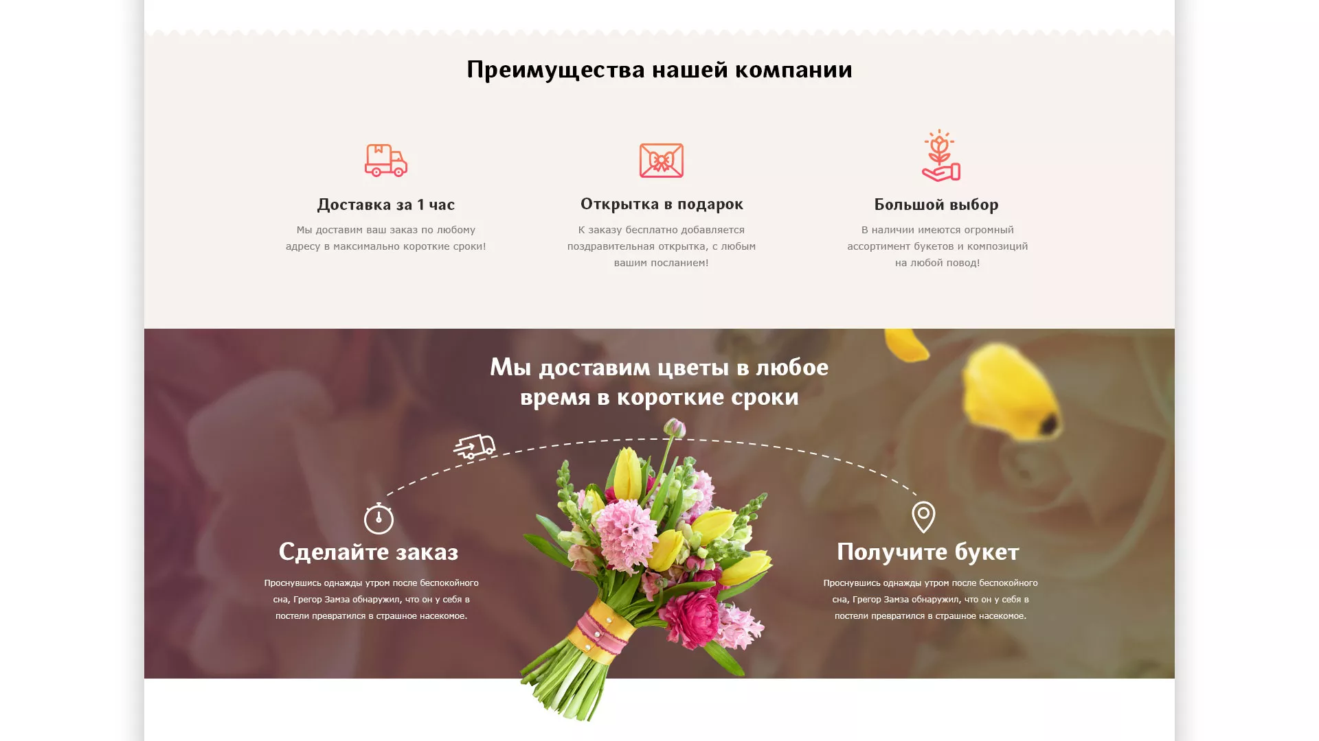 Создание интернет-магазина «Букет-онлайн» по цветам в Истре