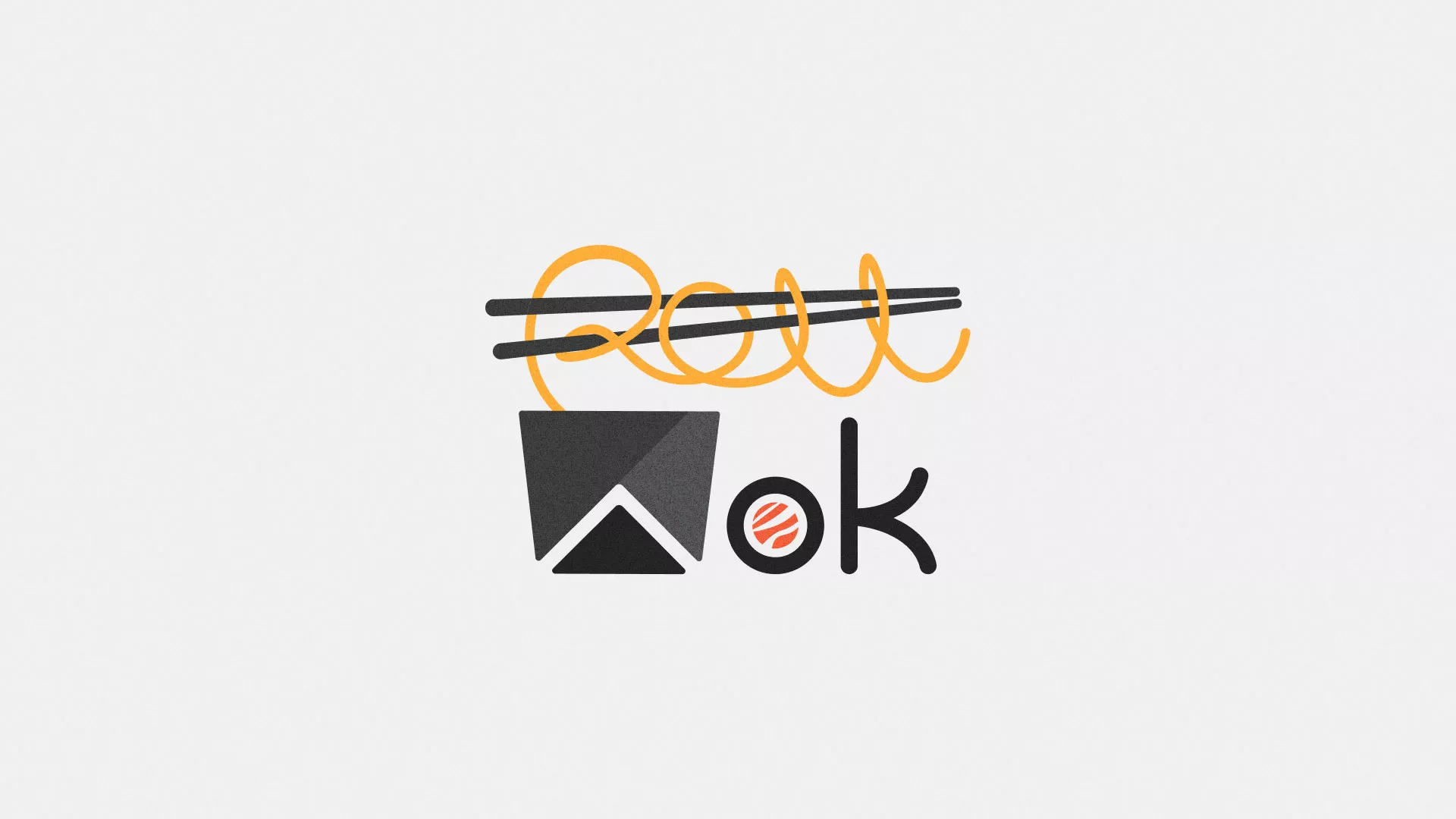 Разработка логотипа в Истре для суши-бара «Roll Wok Club» Разработка логотипа в Истре для суши-бара «Roll Wok Club»